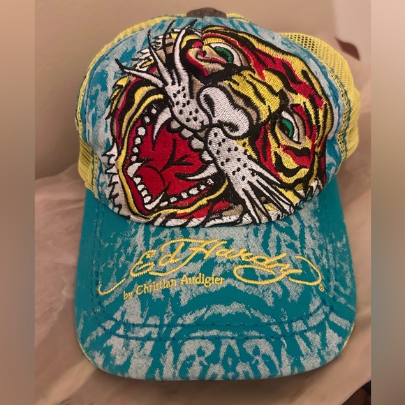 Ed Hardy Accessories - Ed Hardy Vintage Tiger Mesh Trucker Hat